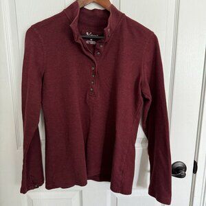 Natural Reflections Long Sleeve Women Maroon Medium Chest 38" Length 24"